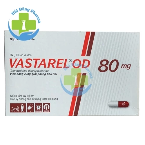 Vastarel OD 80mg - Hộp 3 vỉ x 10 viên