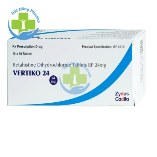 Vertiko 24 - Betahistine 24mg Zydus