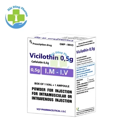 Vicilothin 0,5g - Cefalotin VCP