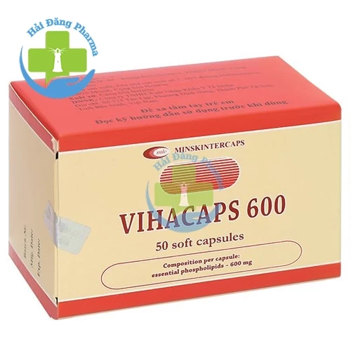 Vihacaps - Phospholipid đậu nành 600mg Minskintercaps