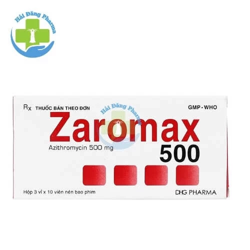 Zaromax 500 - Azithromycin 500mg DHG