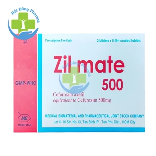 Zil Mate 500 - Cefuroxime axetil 500mg Mebiphar