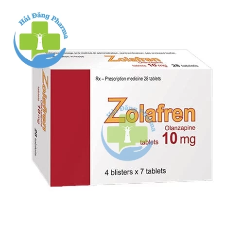 Zolafren 10mg - Hộp 4 vỉ x 7 viên