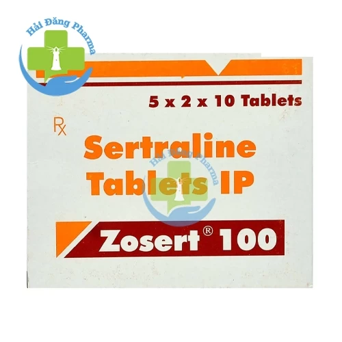 Zosert 100- Sertraline 100mg Sun Pharmaceutical