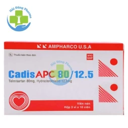 CadisAPC 40/12.5 - Hộp 1 vỉ, 3 vỉ, 10 vỉ x 10 viên