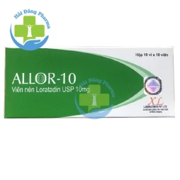 Allor-10 đóng hộp 10 vỉ x 10 viên