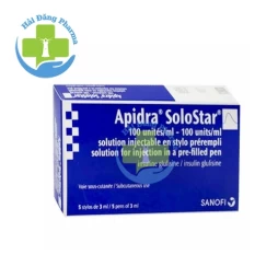 Apidra solostar 300iu/3ml - Hộp 5 bút tiêm x 3ml