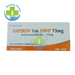Aspirin tab DWP 75mg - Hộp 6 vỉ x 10 viên