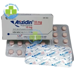 Atizidin 10mg - Hộp 3 vỉ x 10 viên