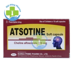 Atsotine soft capsule - Hộp 3 vỉ x 10 viên