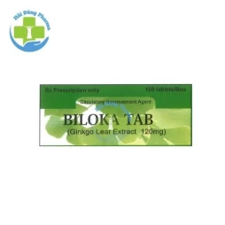 Biloka Tab - Cao khô lá Bạch quả 120mg Korea Arlico