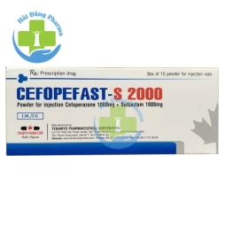 Cefopefast-s 2000 Hộp 10 lọ