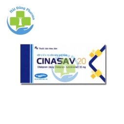 Cinasav 20 - Hộp 3 vỉ x 10 viên