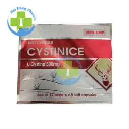 Cystinice - Hộp 06 vỉ x 05 viên; Hộp 12 vỉ x 05 viên