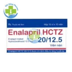 Enalapril hctz 20/12.5 - Hộp 2 Vỉ x 10 viên