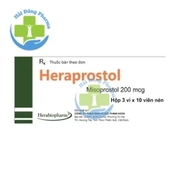 Heraprostol 200mcg - Hộp 3 vỉ x 10 viên.