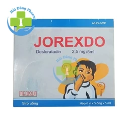 Jorexdo - Hộp 6 vỉ x 5 ống x 5ml