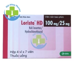 Lorista hd - Hộp 2 vỉ x 14 viên; hộp 4 vỉ x 7 viên