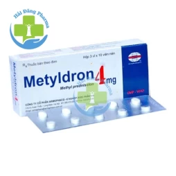 Metyldron 4mg - Vỉ 10 viên nén; Hộp 3 vỉ, hộp 10 vỉ