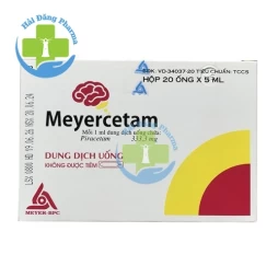 Meyercetam 5ml - Hộp 20 ống x 5ml