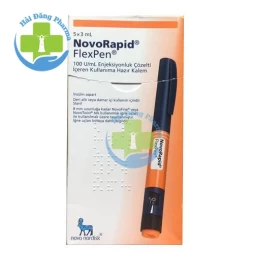 Novorapid flexpen 300ui/3ml - Hộp 5 bút tiêm