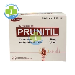 Prunitil - Hộp 20 vỉ x 10 viên