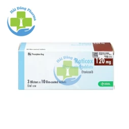 Roticox 120 mg - Hộp 3 vỉ x 10 viên