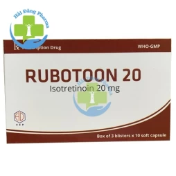 Rubotoon 20 - Hộp 3 vỉ x 10 viên