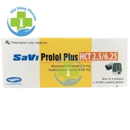 SaviProlol Plus HCT 2.5/6.25 - SaViPharm