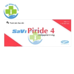 SaViPiride 4 - Glimepirid 4mg SaVi