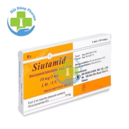 Siutamid Injection - Metoclopramide 10mg/2ml Siu Guan Chem