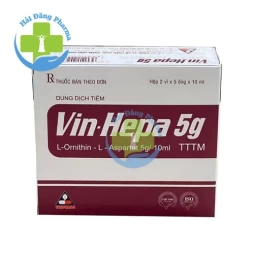 Vin-hepa 5g - L-Ornithin - L - Aspartat 5g/10ml Vinphaco