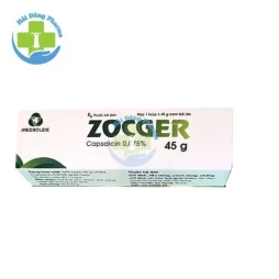 Zocger Cream 45g - Capsaicin 0,075% Medipharco